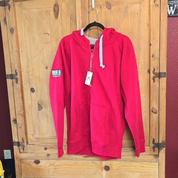 Antiqua  Men's Victory Full Zip Red Hoodie - Dick's Sporting Goods - Picture 1 of 7